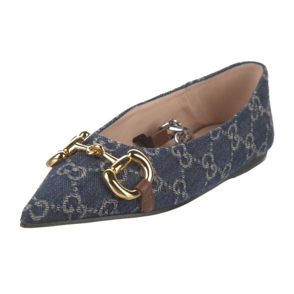 Gucci Denim Flats - Picture 1 of 5